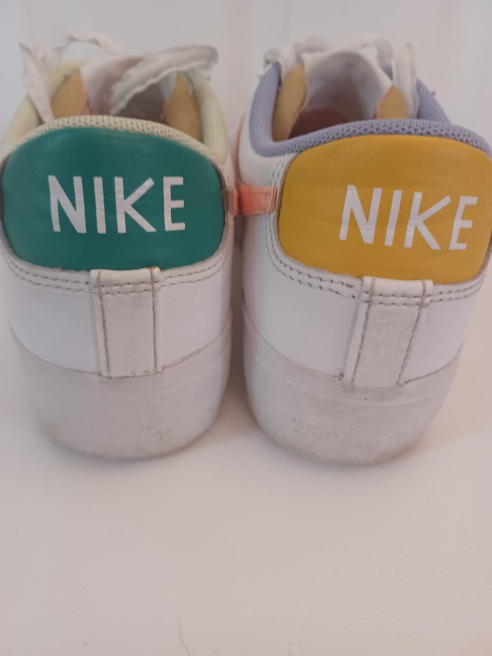 Nike Blazer Low Platform Mismatch Peach Cream Women's Size 7 DX3719-100